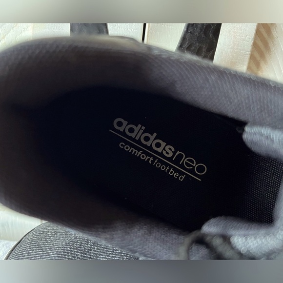 SALE Adidas Black Denim Sneakers NEO SE Daily Vulc - Picture 5 of 10